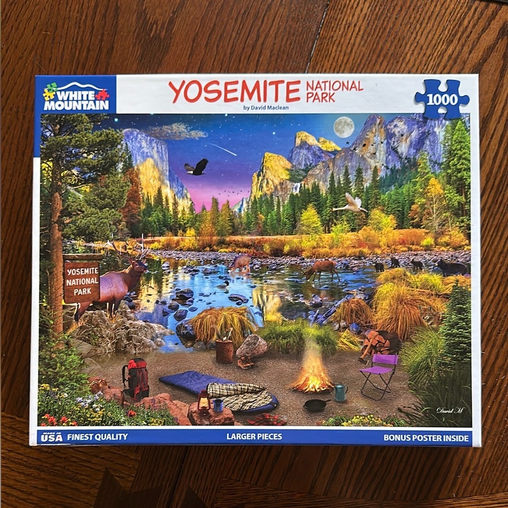 White Mountain Blue and Green Yosemite Puzzle